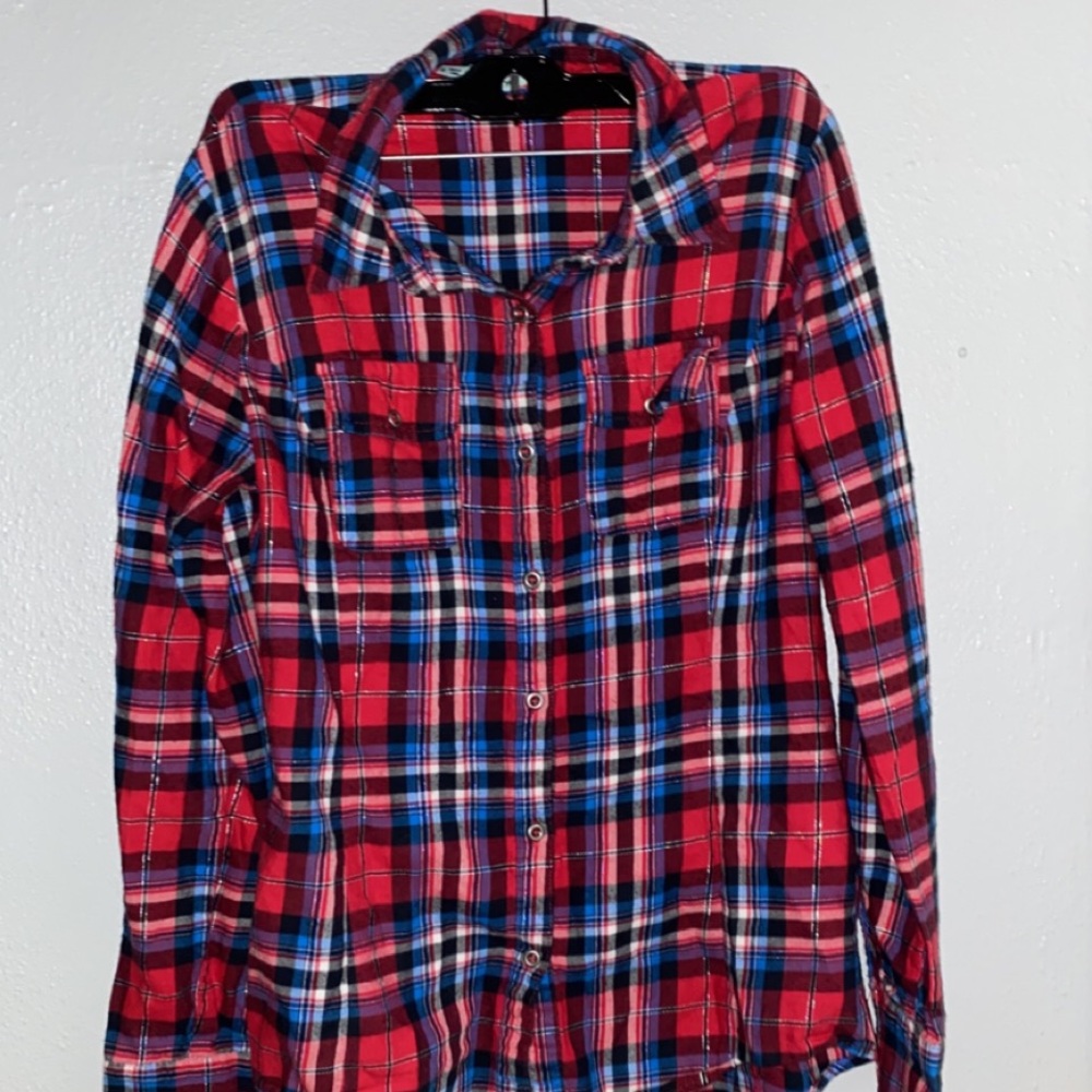 Maurices Small Plaid Button Down